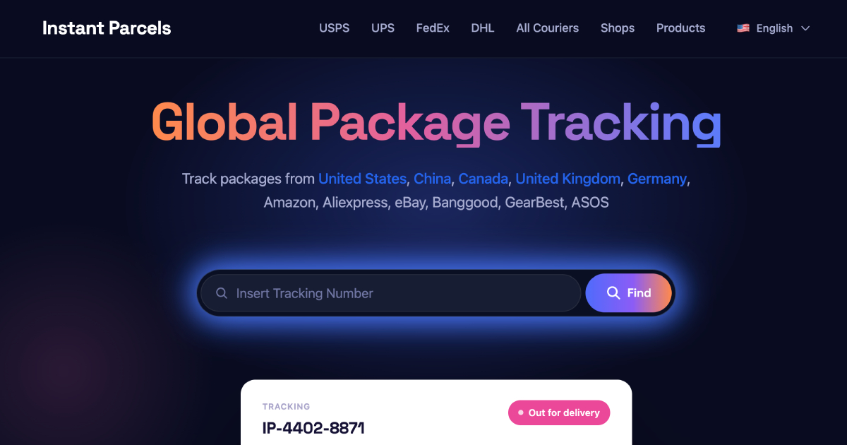 Instantparcels screenshot 1