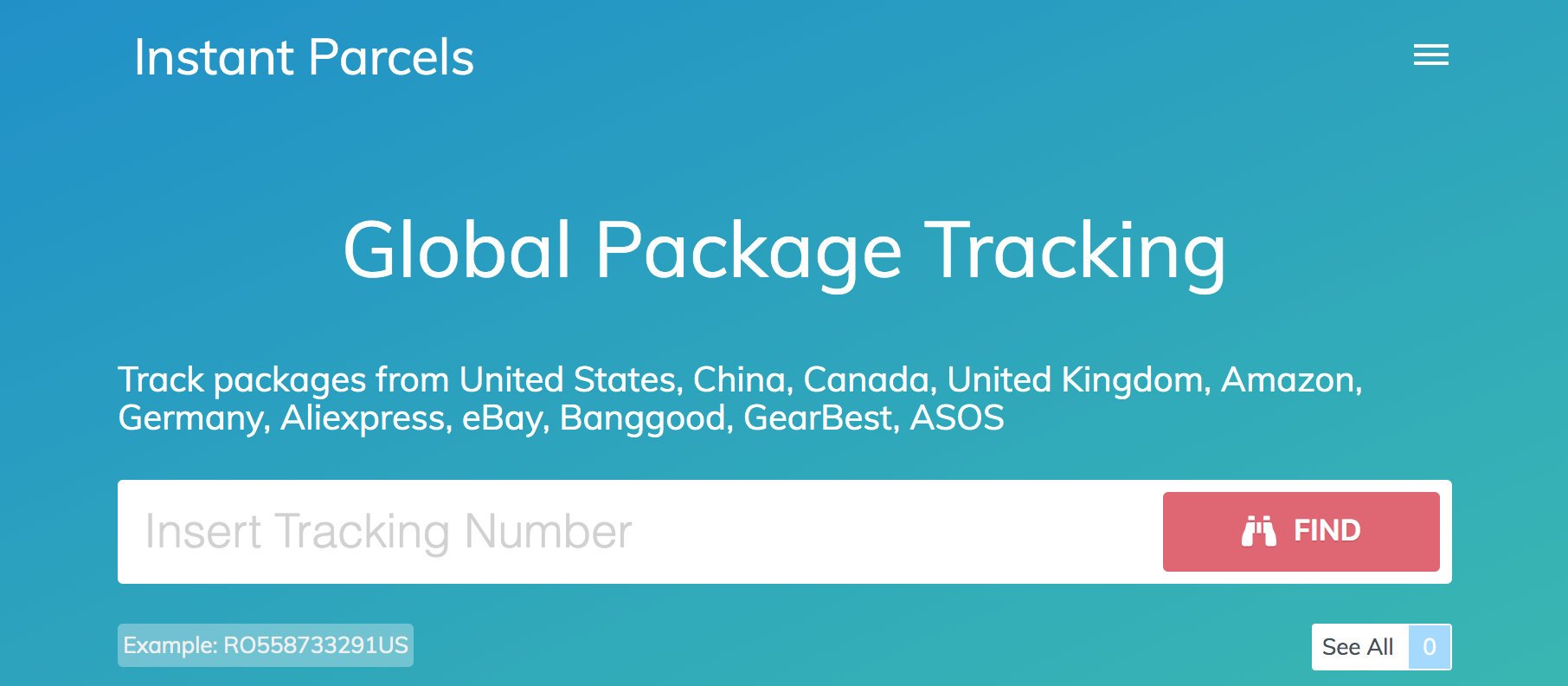 Instant Parcels - Universal Parcel Tracking Tool